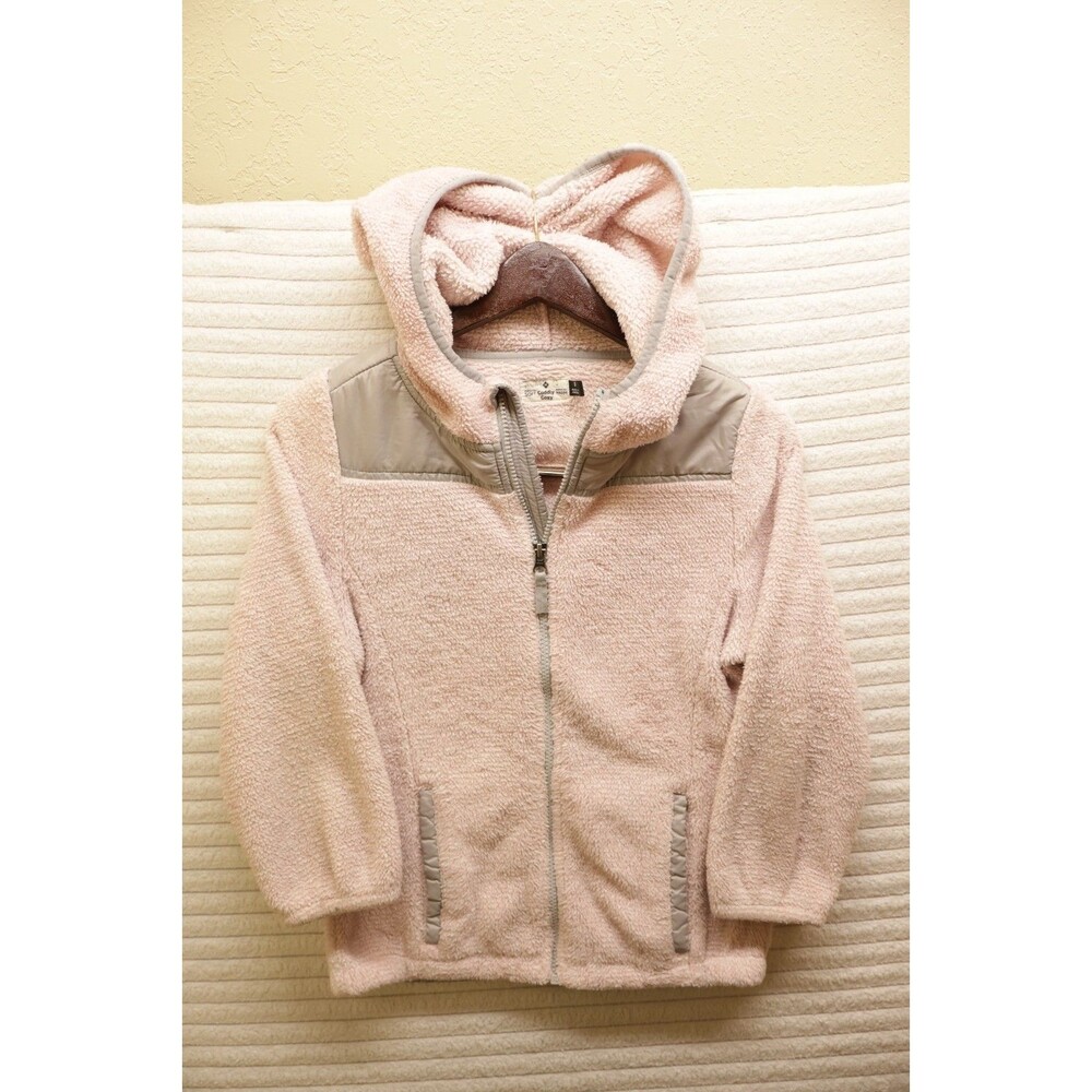 Member's Mark Cuddly Cozy Soft  Zip Up Fleece Jacket Pink Size M
